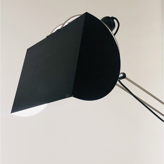 Image 1 of Lampadaire vintage en métal laqué noir par Pas d'Urbino et Lomazzi pour Harvey Luce iGuzzini, Italie 1970