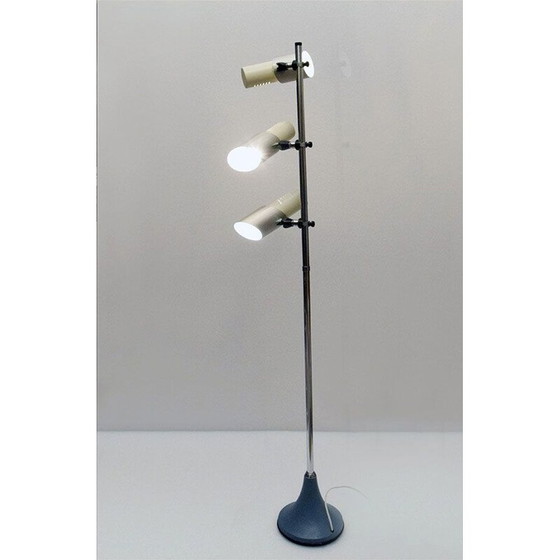 Image 1 of Lampadaire vintage "Spotlights" en métal et acier chromé par Stilnovo, 1970