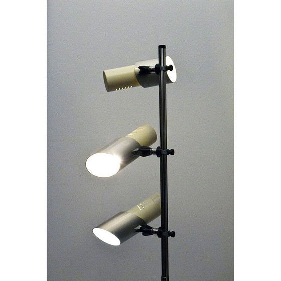Image 1 of Lampadaire vintage "Spotlights" en métal et acier chromé par Stilnovo, 1970
