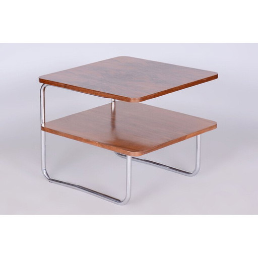 Table d'appoint vintage Bauhaus par Mora, tchèque, années 1930