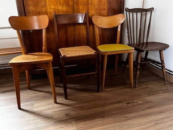 Image 1 of Lot De 4 Chaises Dépareillées