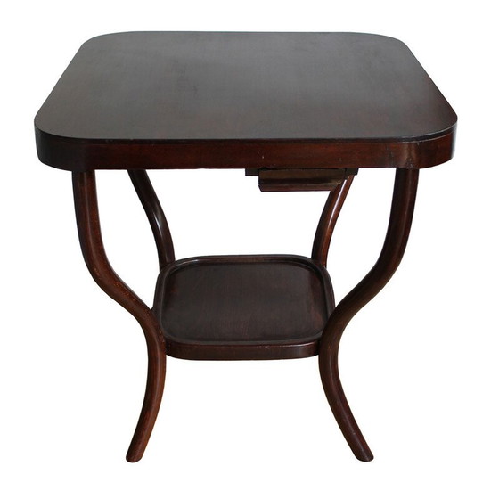 Image 1 of Table à cartes vintage Modèle No.8 par Thonet, Tchécoslovaquie 1920