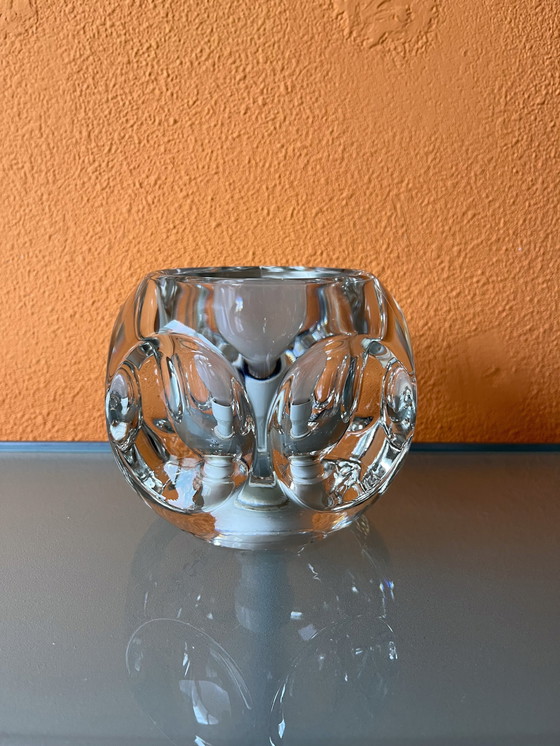 Image 1 of Lampe de table vintage Peill & Putzler en verre Icecube