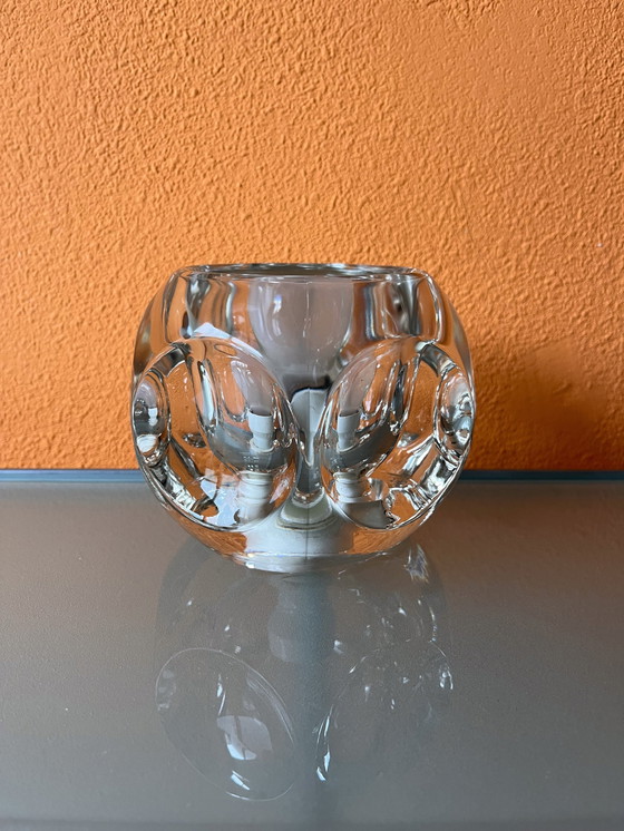 Image 1 of Lampe de table vintage Peill & Putzler en verre Icecube