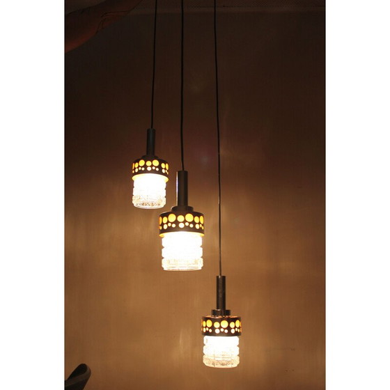Image 1 of Lustre vintage en forme de cascade Raak Amsterdam, 1970