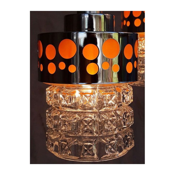Image 1 of Lustre vintage en forme de cascade Raak Amsterdam, 1970