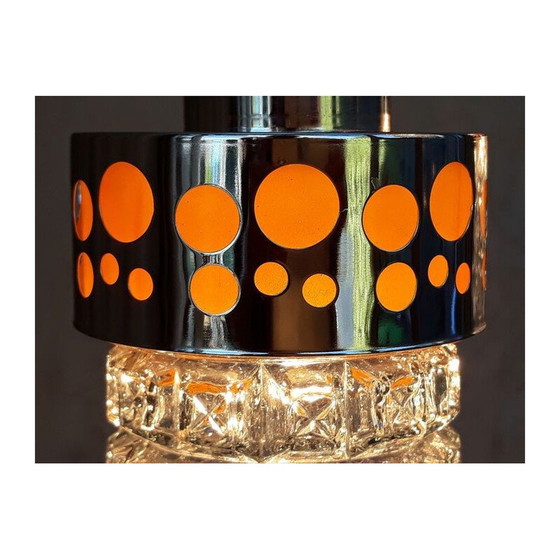 Image 1 of Lustre vintage en forme de cascade Raak Amsterdam, 1970