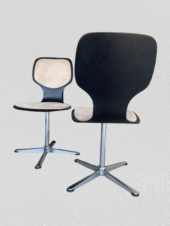 Image 1 of Fauteuils pivotants de l'ère spatiale