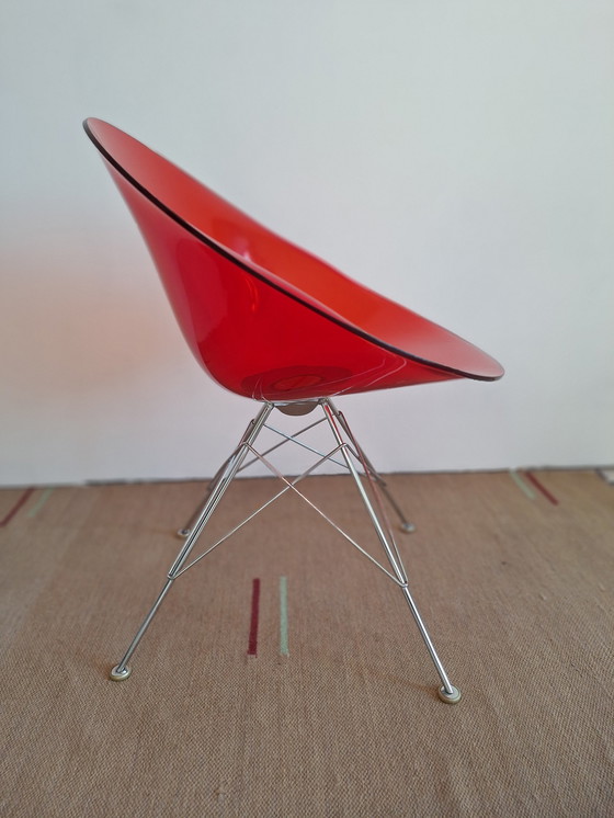 Image 1 of Kartell Eros Eiffel Tower Legs Chair By Philippe Starck