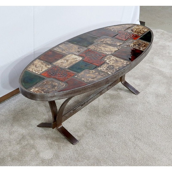 Image 1 of Table basse oblongue vintage, 1970