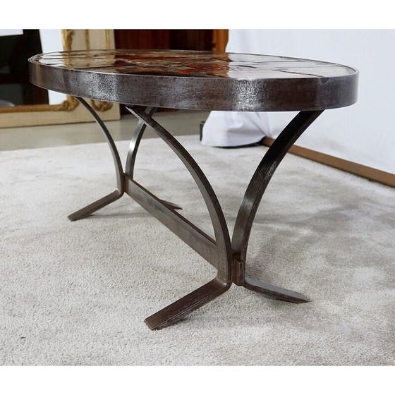 Image 1 of Table basse oblongue vintage, 1970