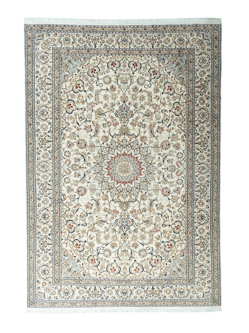 Tapis persan Naïn 9La avec soie - 358 X 246 cm