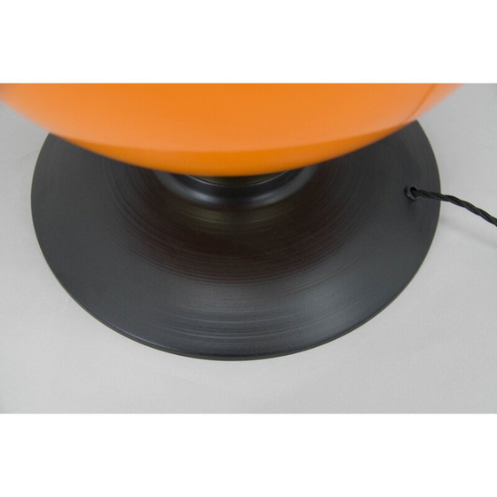 Image 1 of Lampe de table vintage postmoderne en verre orange, années 2000