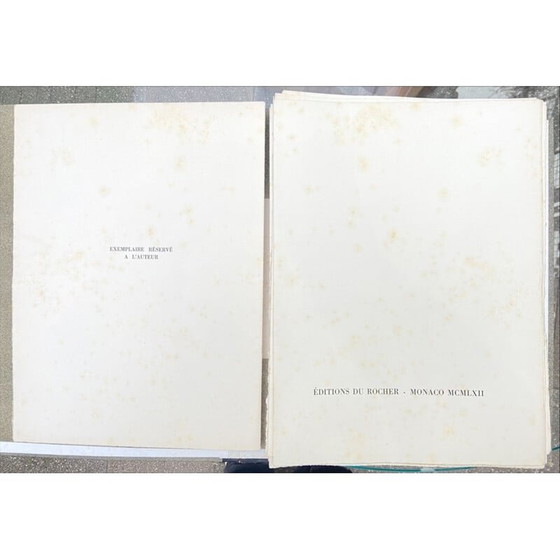 Image 1 of Portfolio vintage "Picasso de 1916 à 1961" par Jean Cocteau et Pablo Picasso pour Rocher, 1962