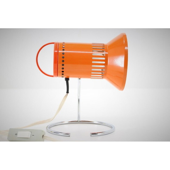 Image 1 of Lampe de table vintage orange réglable, Tchécoslovaquie, années 1970