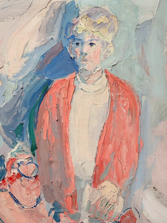 Image 1 of Peinture acrylique Astérix et Obélix 97 x 77 cm