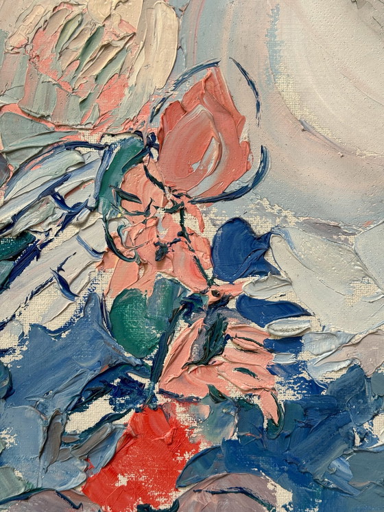 Image 1 of Peinture acrylique Astérix et Obélix 97 x 77 cm