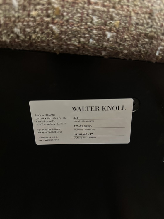 Image 1 of Nouveau 3X Walter Knoll 375 Barkruk