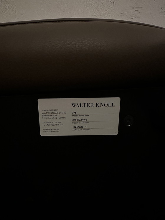 Image 1 of Nouveau 3X Walter Knoll 375 Barkruk