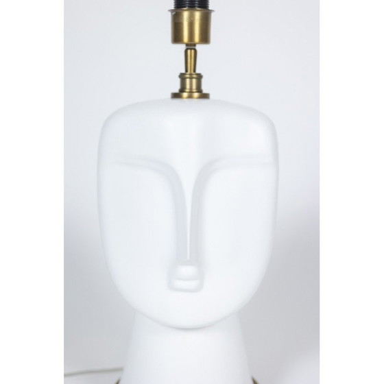 Image 1 of Paire de lampes vintage en opaline blanche mate