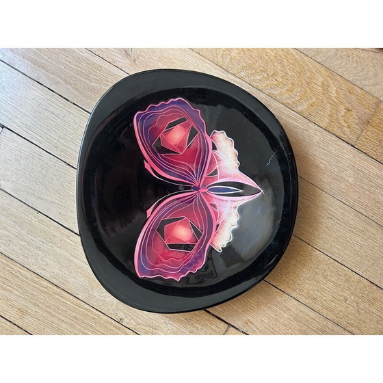 Image 1 of Plat à papillon en céramique vintage, 1970