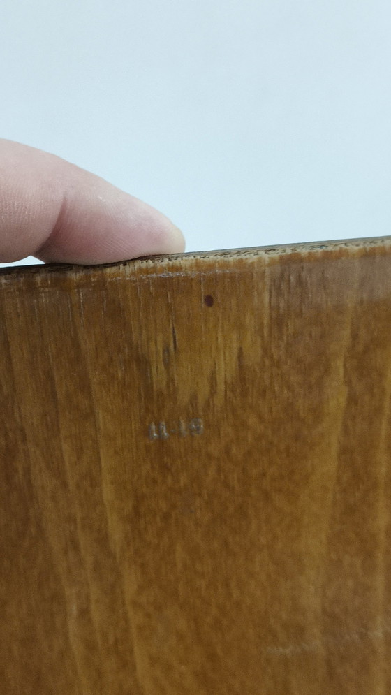 Image 1 of Chaise haute vintage industrielle Chaise d'école en style Friso Kramer Marko