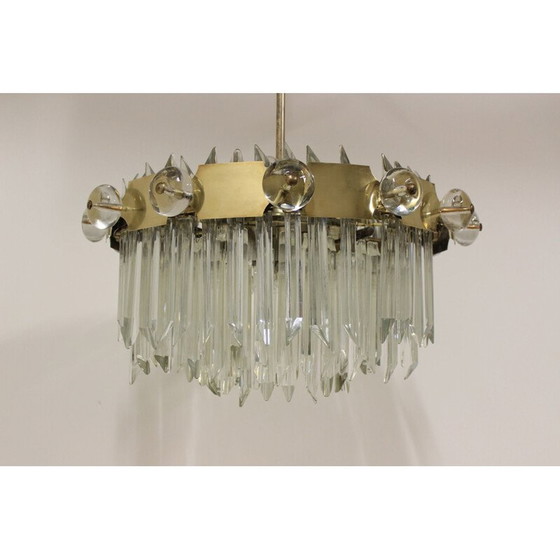 Image 1 of Lustre en cristal vintage pour 14 ampoules