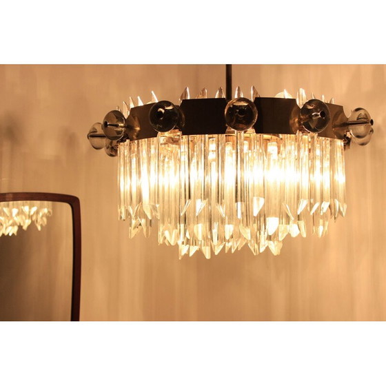 Image 1 of Lustre en cristal vintage pour 14 ampoules