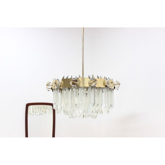 Image 1 of Lustre en cristal vintage pour 14 ampoules