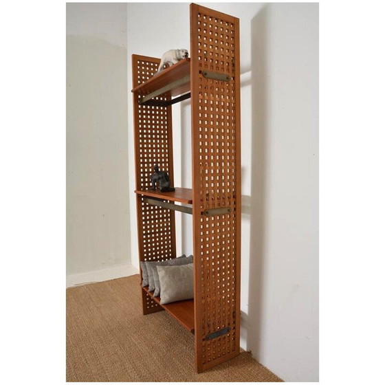 Image 1 of Etagère vintage modulaire en teck et métal