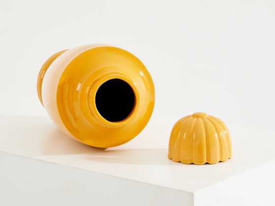 Image 1 of Jarre à tabac Süe & Mare Faïence émaillée Circa 1920