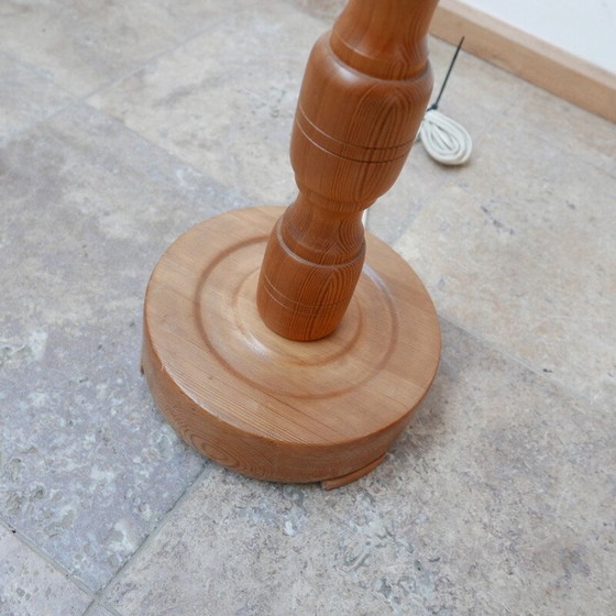 Image 1 of Lampadaire vintage en pin, Suède 1970