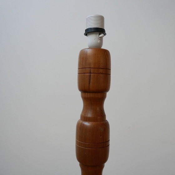 Image 1 of Lampadaire vintage en pin, Suède 1970