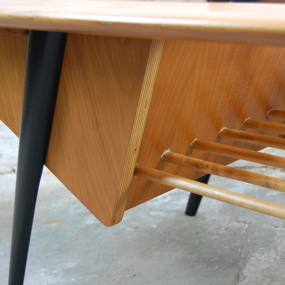 Image 1 of Table Basse avec bar intérgré par Alfred Hendrickx pour Belform 1956