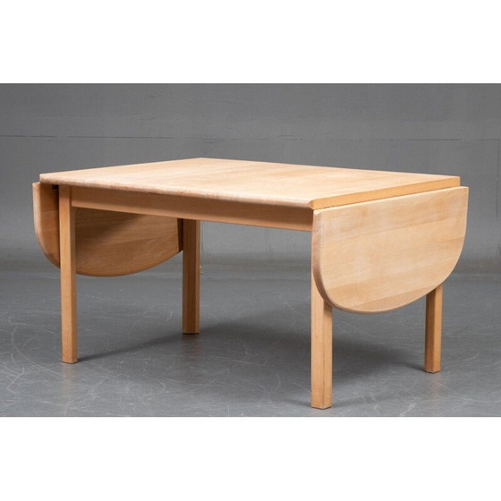 Image 1 of Table basse vintage en hêtre "Ge-85" par Hans J. Wegner pour Getama