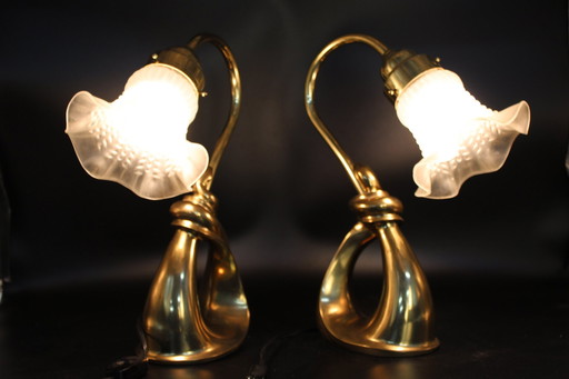 Lampes de table en laiton