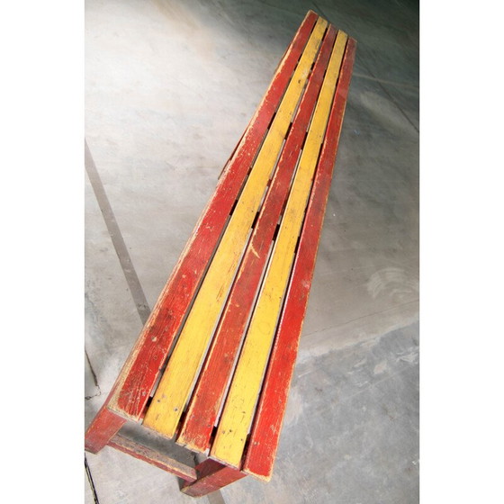 Image 1 of Banc industriel vintage, années 1930