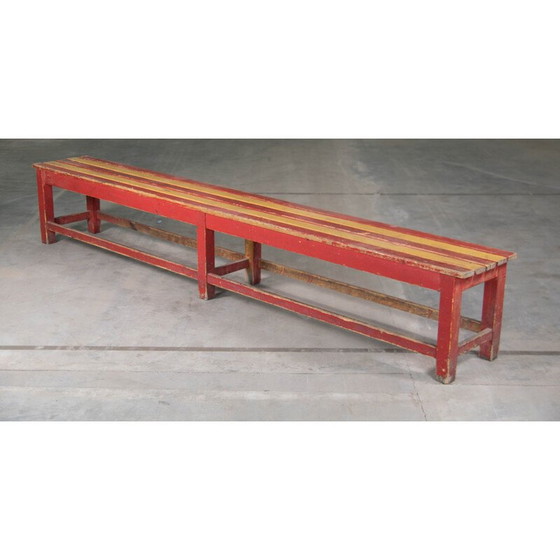 Image 1 of Banc industriel vintage, années 1930