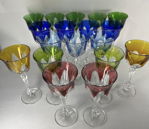 Verre Roemer En Cristal De Couleurs