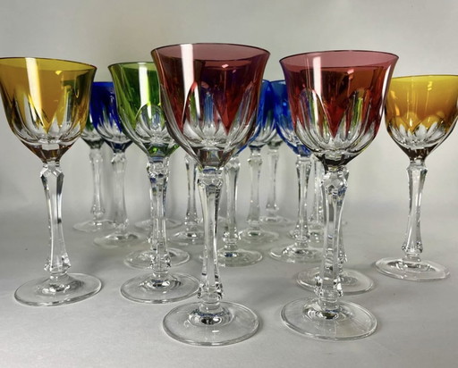 Verre Roemer En Cristal De Couleurs