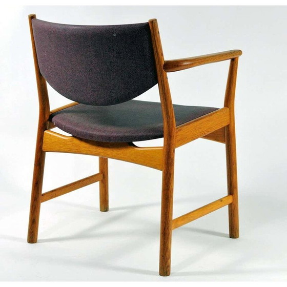 Image 1 of Ensemble de 3 fauteuils Vintage Aksel Bender Madsen, Ejnar Larsen Oak 1960s