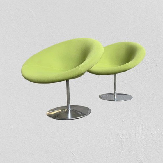 Image 1 of 2 fauteuils pivotants Globe Pierre Paulin pour Artifort