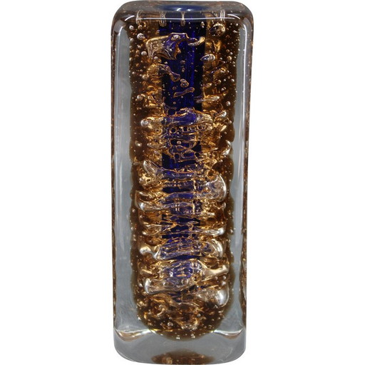 Vase en verre vintage de Frantisek Vizner, Tchécoslovaquie 1970