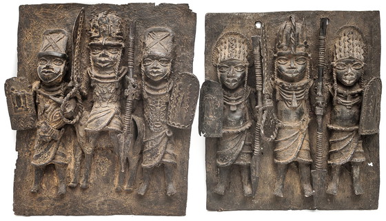 Image 1 of Deux Plaques Royales Du Bénin - Bini Edo