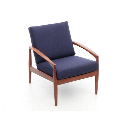 Fauteuil scandinave vintage modèle Paper Knive en teck par Kai Kristiansen