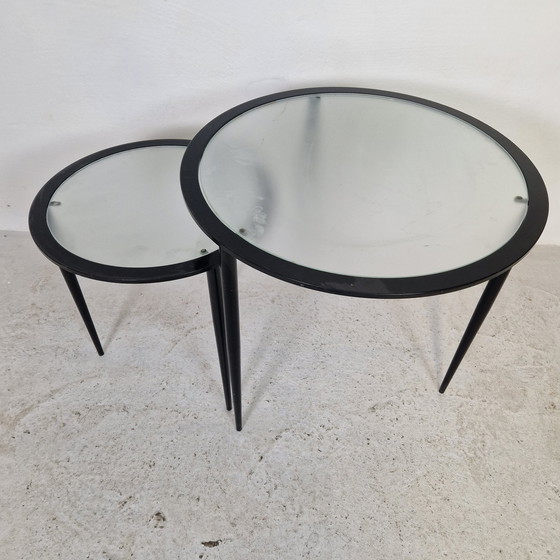 Image 1 of Tables d'appoint minimalistes des années 80