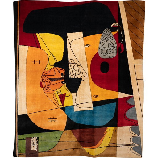 Tapis vintage "Taurus XIII" en laine mérinos, 1956