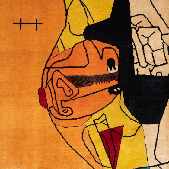 Image 1 of Tapis vintage "Taurus XIII" en laine mérinos, 1956