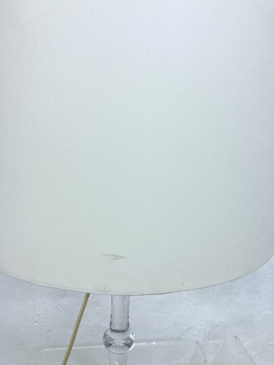 Image 1 of Ingo Maurer Tiffany Lampe de Table Avec Base En Verre