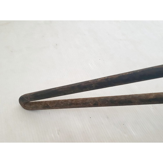 Image 1 of Fauteuil vintage en rotin et acier, 1950